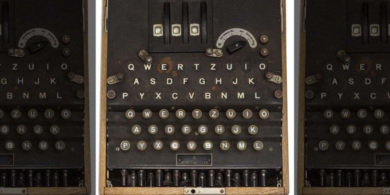 Mesin enigma sebagai alat komunikasi penting di masa Perang Dunia II, saat ini hanya menyisakan 250 buah.