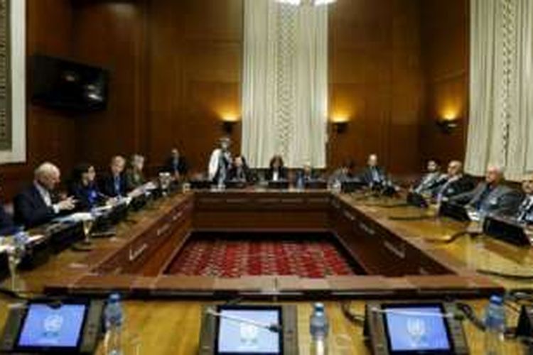 Pembicaraan perdamaian Suriah yang berlangsung di Jenewa, Swiss dihentikan sampai akhir Februari.