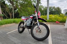 Jajal Kawasaki KLX 150 Listrik di IIMS Motobike Show 2021