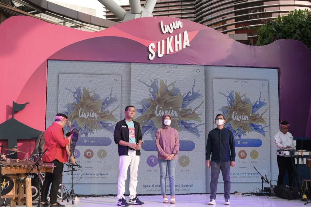 Peluncuran fitur Livin' Shuka. Fitur ini menyempurnakan layanan digital Bank Mandiri. 