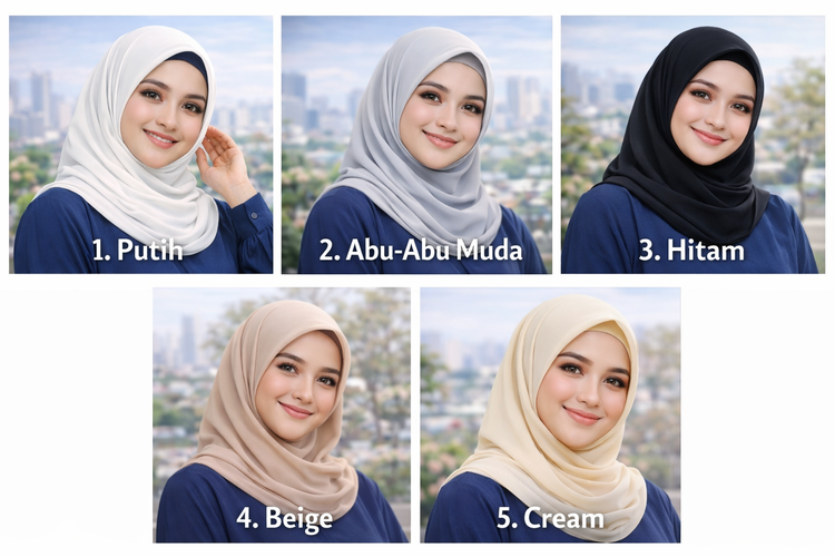 Baju navy cocok dengan jilbab warna apa? Ini 15 pilihan warna netral, pastel, hingga bold agar tampilan makin elegan dan stylish.