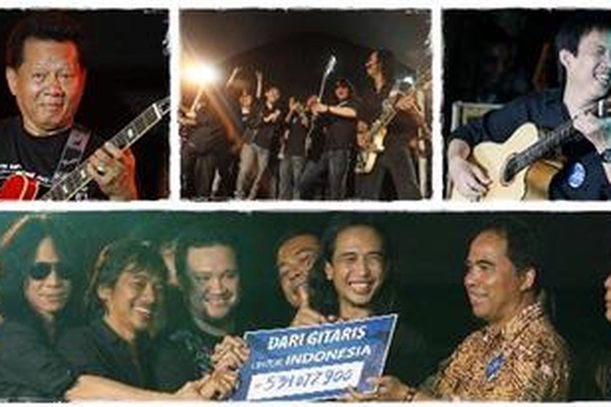 Konser amal "Dari Gitaris untuk Indonesia" yang digelar di Bentara Budaya Jakarta, Jumat (5/11/2010). 