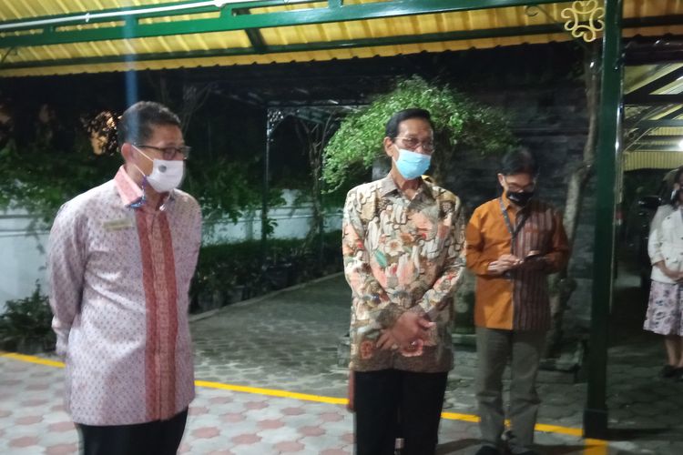 Sandiaga dan Sultan ditemui di Keraton Kilen Yogyakarta, Jumat (12/3/2021) malam