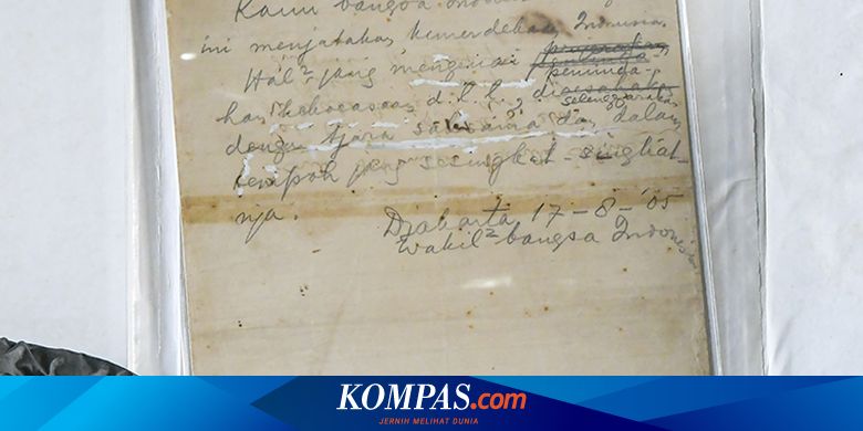 Bagaimana Proses Penyusunan Teks Proklamasi Kemerdekaan Indonesia? - Vimarsana News