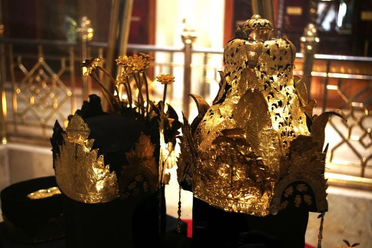 Mahkota Binokasih yang digunakan Prabu Niskala Wastu Kancana dari Kerajaan Galuh koleksi Museum Prabu Geusan Ulun.