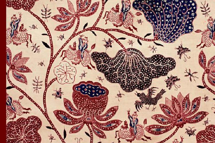 Contoh motif Batik Pesisir yang berkembang dari luar Solo dan Yogyakarta, serta dipengaruhi oleh budaya asing