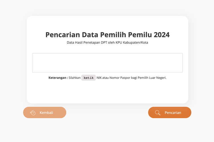 Link cek DPT online untuk Pemilu 2024.