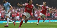 Hasil HT Arsenal Vs Man City 2-0: Rekor Gol 23 Detik Calafiori