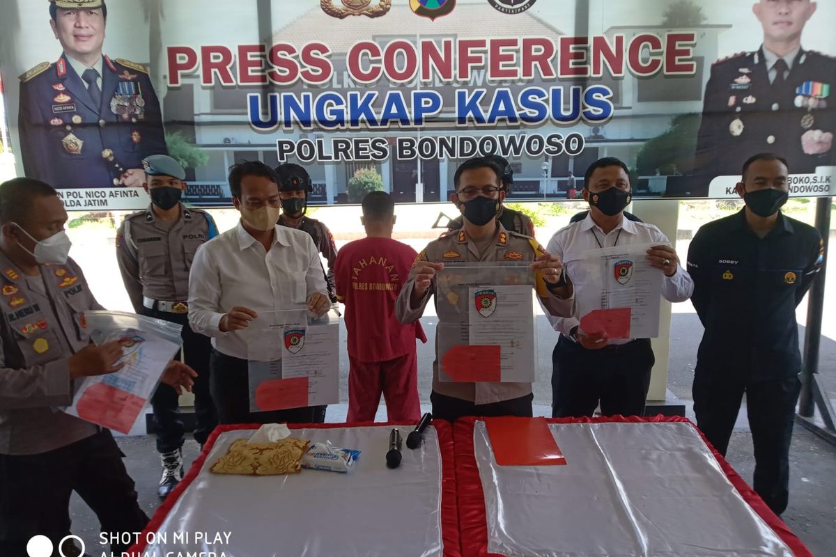 Polres Bondowoso mengamankan pelaku penipuan investasi bodong pada warga Bondowoso