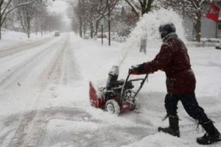 Temperatur di sebagian wilayah Amerika Serikat dan Kanada turun drastis hanya dalam hitungan hari