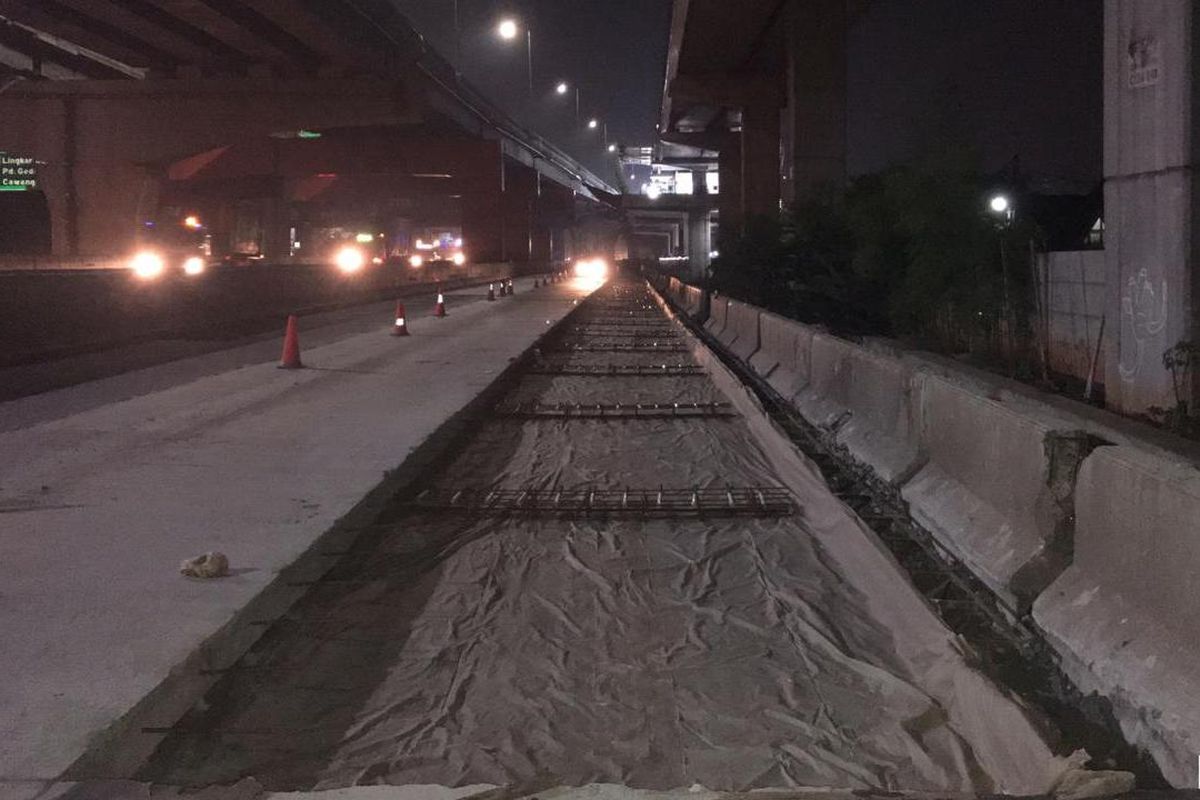 Jasa Marga kembali lakukan rekonstruksi rigid Simpang Susun (SS) Cikunir yang telah memasuki siklus ke-4