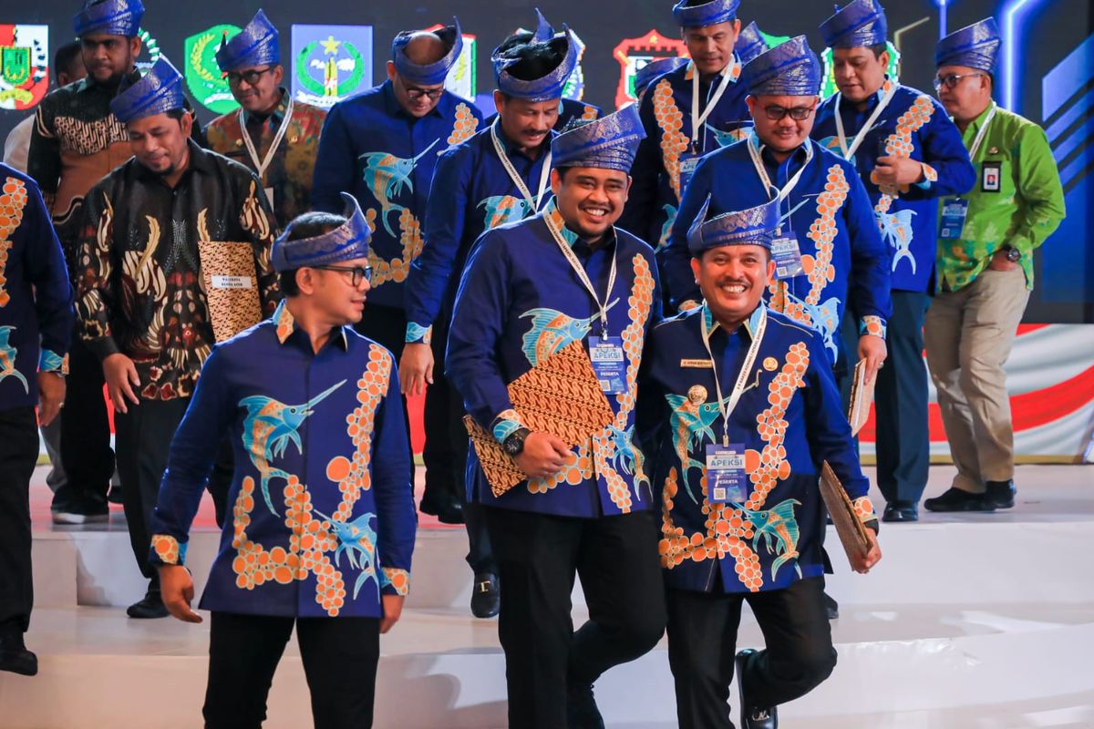 Walkot Medan Bobby Nasution menghadiri Rakor Komwil I APEKSI 2023 di Ballroom Hotel Marriott Harbour Batam, Provinsi Kepulauan Riau (Kepri), Rabu (14/6/2023).