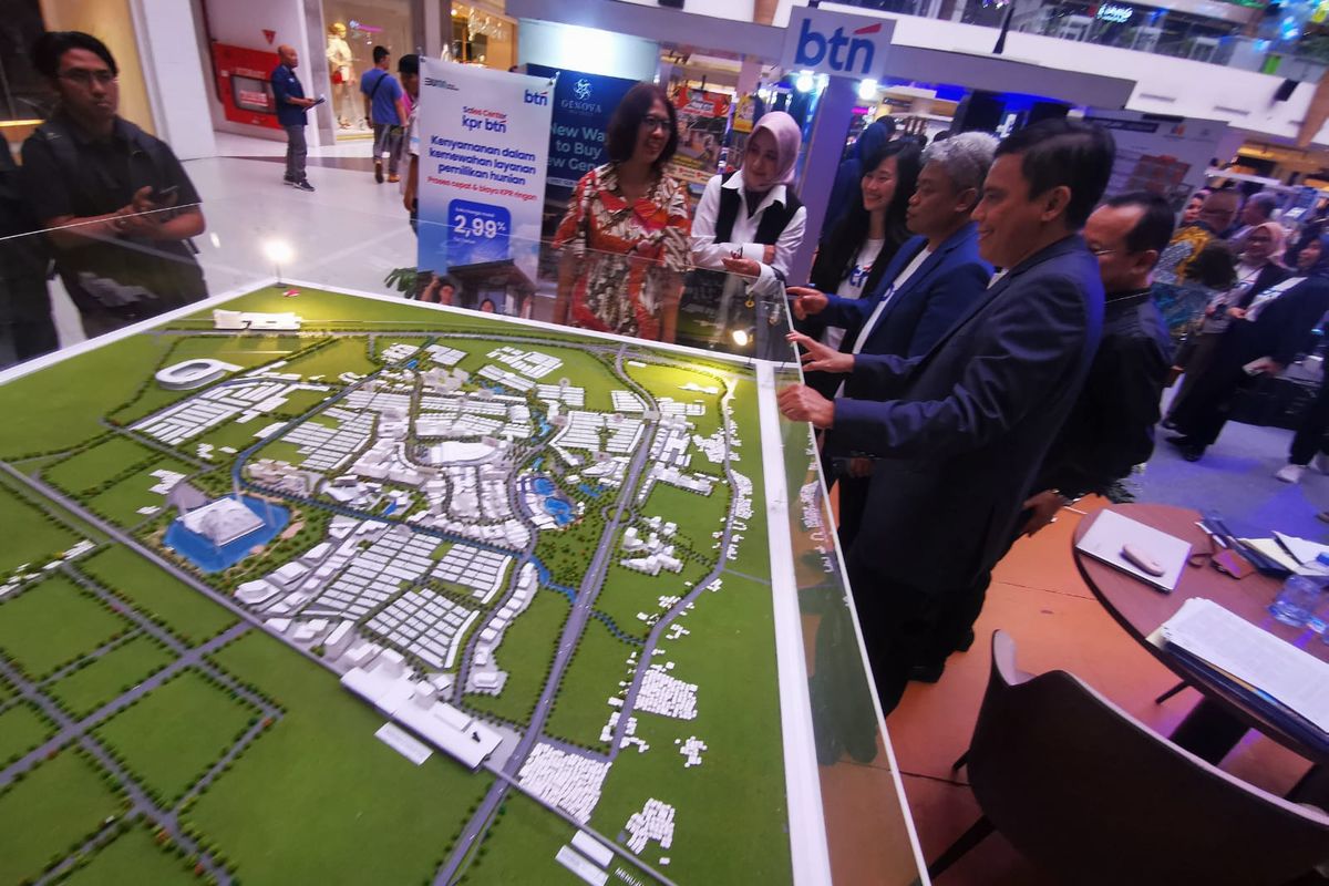 Suasana BTN Property Expo di Bandung. Dalam kegiatan ini banyak tawaran menarik. 