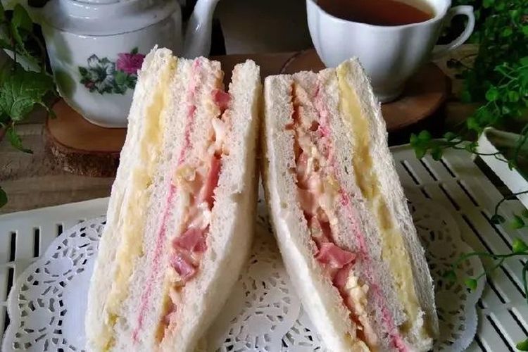 Inkigayo sandwich dengan Frisian Flag Susu Kental Manis