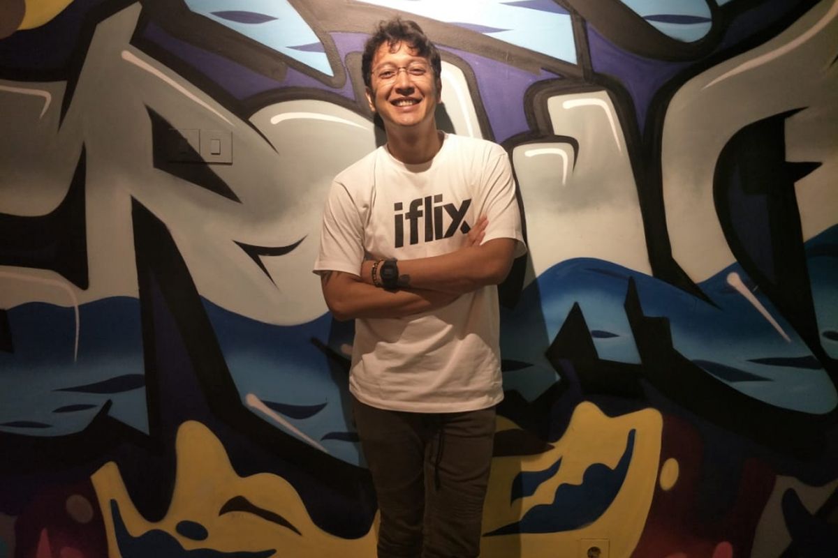 Dimas Anggara saat ditemui di kantor Iflix Indonesia di kawasan Kebayoran Baru, Jakarta Selatan, Senin (3/12/2018).