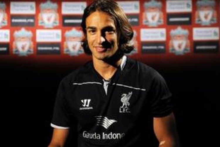 Penyerang Liverpool, Lazar Markovic. 