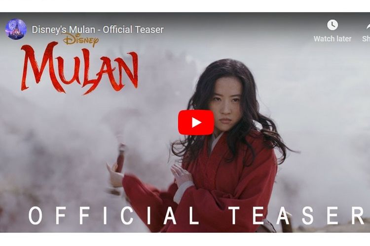 Trailer film live-action Mulan.