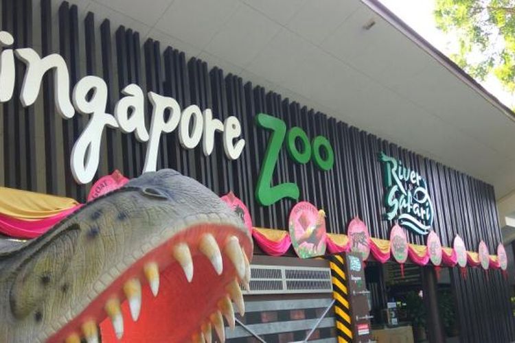 Pintu masuk Singapore Zoo.