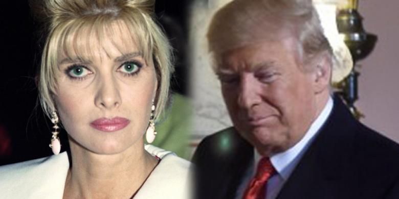 Ivana (kiri) -foto yang diambil pada tahun 90-an. Presiden AS Donald Trump (kanan).