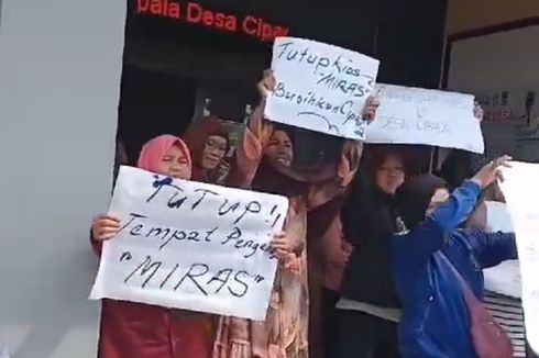 Tolak Aktivitas Warung Miras, Emak-emak di Bandung Barat Geruduk Kantor Desa