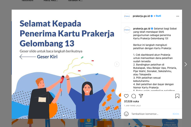 Prakerja gelombang 13