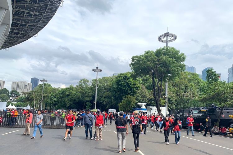 Suasana Stadion Utama Gelora Bung Karno jelang laga Grup A Piala AFF 2022 antara Indonesia vs Thailand, Kamis 29 Desember 2022.