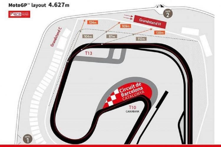 Layout baru Sirkuit Catalunya untuk musim balap MotoGP 2018.