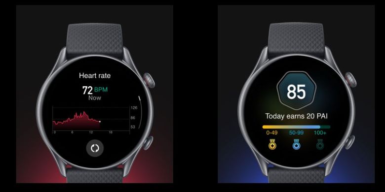 Fitur pelacakan kesehatan pada Amazfit GTR 3 Pro