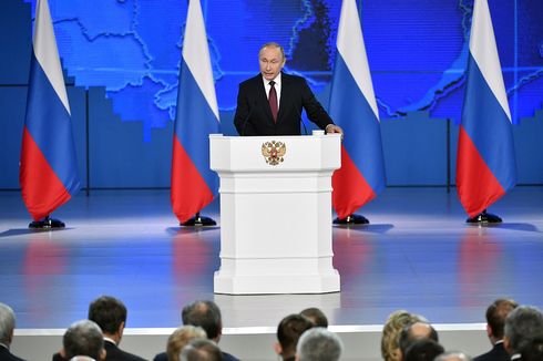 Disiarkan di Televisi, Pidato Tahunan Putin Sepi Peminat