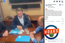 INFOGRAFIK: Hoaks Presiden Macron Tertangkap Kamera Sembunyikan Kokain