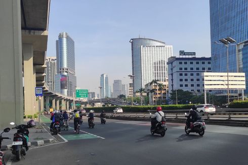 Tidak Ada Kemacetan di Jalan Gatot Subroto meski Cuti Bersama Berakhir