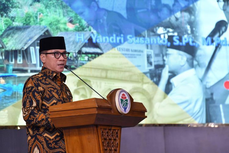 Menteri Desa dan Pembangunan Daerah Tertinggal (Mendes PDT) Yandri Susanto dalam sebuah kesemaptan.