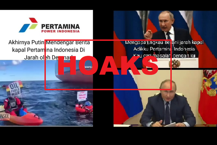 Hoaks, Putin marah kapal minyak Pertamina dijarah Denmark