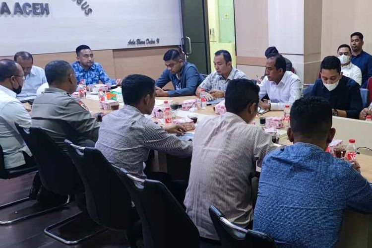 foto dok Bid humas Polda Aceh, Proses gelar perkara karus korupsi beasiswa di Polda Aceh, Rabu (2/3/2022).