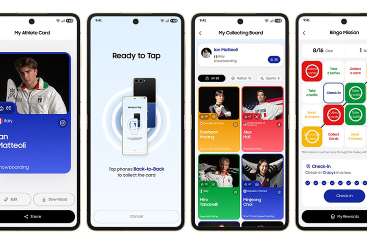 Ragkaian fitur khusus atlet di Samsung Galaxy Flip 7 Olympic Edition 