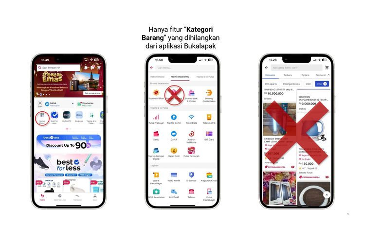 Fitur Ketegori Barang akan dihilangkan dari aplikasi Bukalapak setelah Kamis, 9 Februari 2025 pukul 23.59 WIB.
