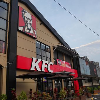 Gerai KFC di Bandung, Jawa Barat.