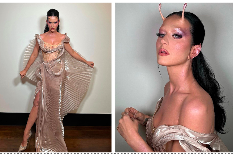 Katy Perry kenakan gaun rancangan desainer Indonesia