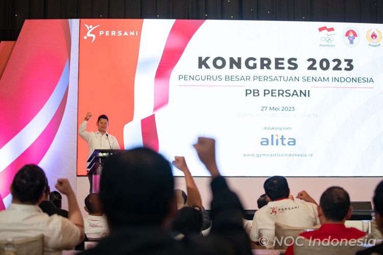 Ketua Komite Olimpiade Indonesia (NOC Indonesia), Raja Sapta Oktohari, memberikan sikap nyata untuk mengukir sejarah di Olimpiade Paris 2024 dalam cabang olahraga gymnastic atau senam.