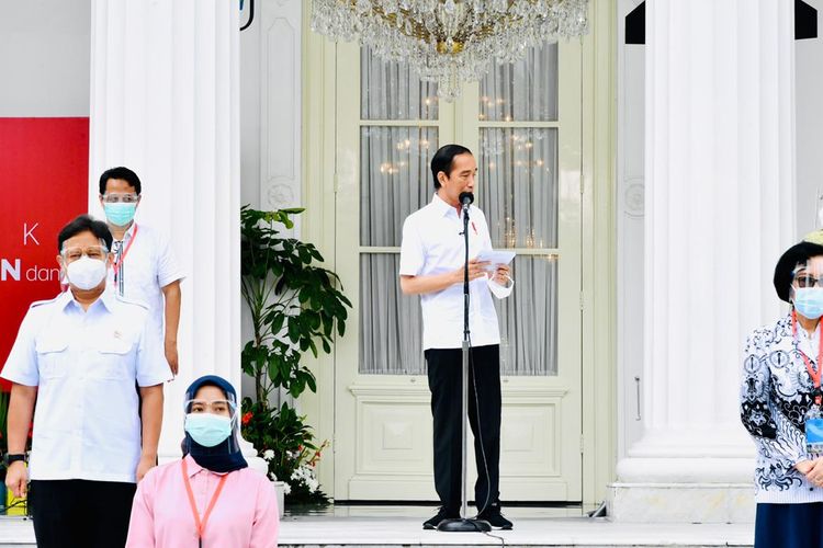 Presiden Joko Widodo di Istana Kepresidenan, Jakarta, Rabu (13/1/2021).
