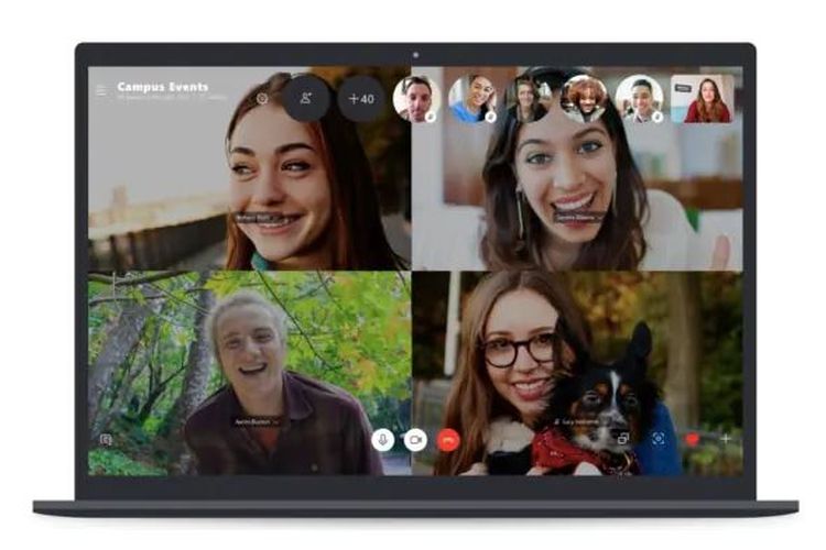 Ilustrasi Skype Video Call