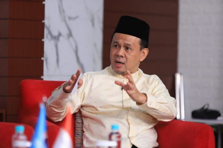 Sekretaris Jenderal Partai Gelora Mahfuz Sidik diskusi Gelora Talk bertajuk Pilpres 2024: Membedah Agenda Keumatan Prabowo-Gibran yang disiarkan secara langsung di kanal YouTube Gelora TV, Rabu (3/1/2024). 