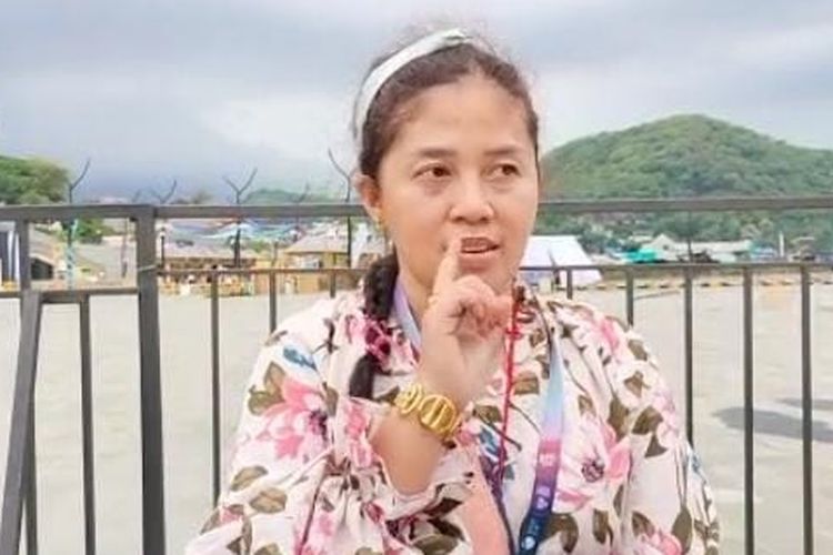 Mbak Rara saat ditemui di Waterfront Labuan Bajo, Selasa (9/5/2023).