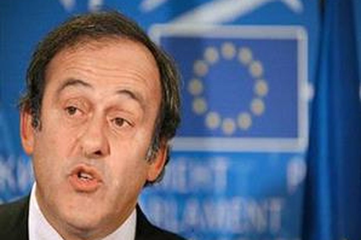 Presiden UEFA, Michel Platini.