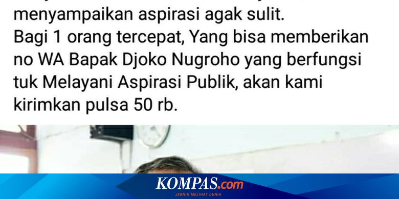 Viral Sayembara Nomor Ponsel Bupati Blora, Hadiahnya Pulsa Rp 50.000