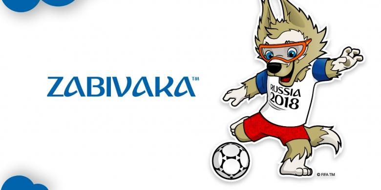 Zabivaka, yang menjadi maskot Piala Dunia 2018 di Rusia, diluncurkan pada Sabtu (22/01/2016). Zabivaka, yang merupakan seekor serigala, diperkenalkan kepada publik setelah meraih lebih dari setengah hasil voting selama sebulan, mengalahkan kucing dan harimau. 