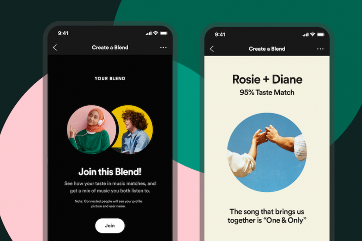 Fitur Blend yang ada di Spotify.