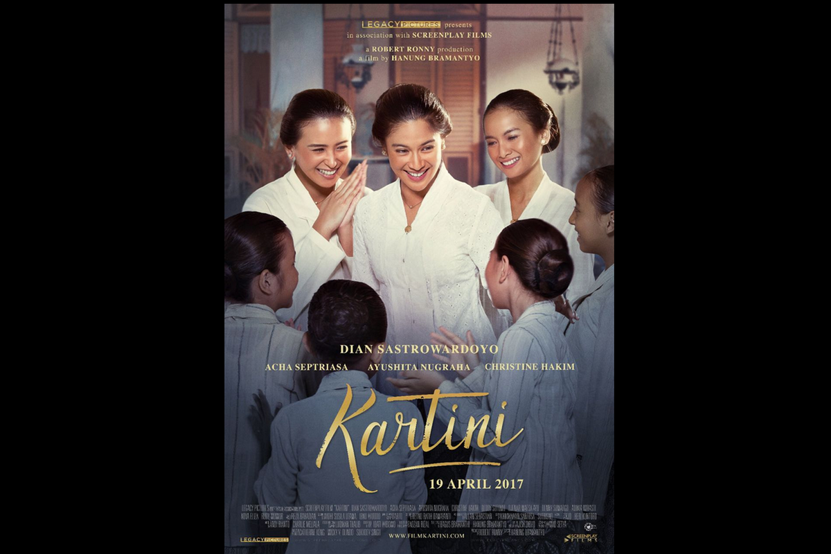 Film Kartini (2017), dibintangi oleh Dian Sastro, akan tayang di Netflix 17 September 2020.