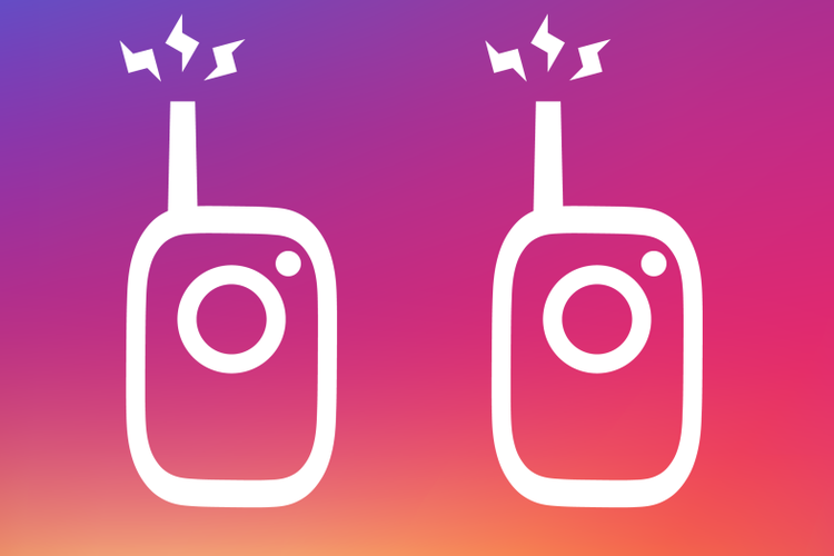 Ilustrasi Logo Instagram Walkie-Talkie