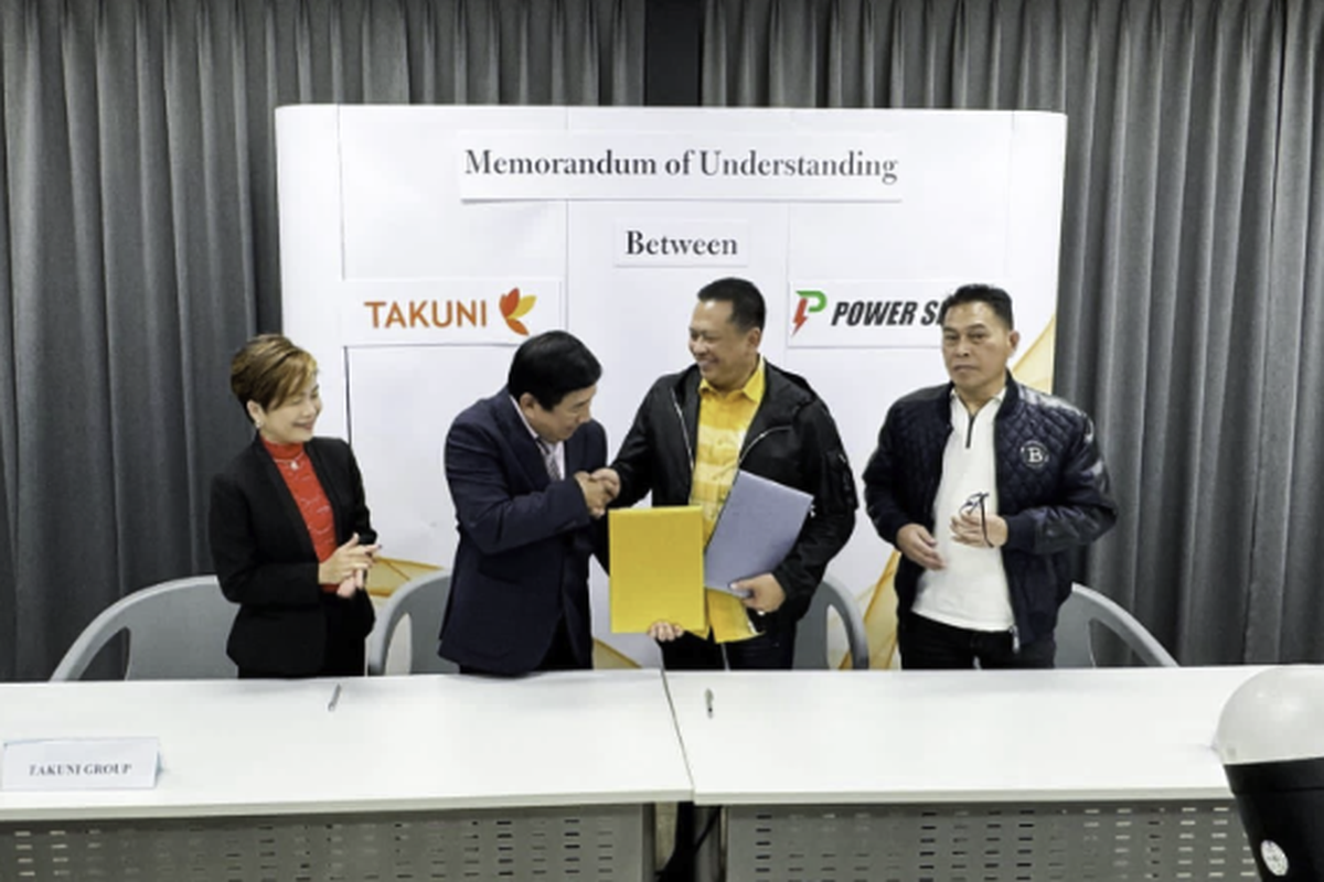 Penandatanganan MoU antara PT Powerspark Green Energy dengan Zhong An-Thai Engineering Company Limited dan Takuni Group Public Company Limited